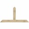 Ekena Millwork Portland Rough Sawn Timber Gable Bracket, Douglas Fir, 72"W x 39"H x 6"D x 6"F, 13/12 Pitch GBW072X39X0606POR00RDF - alternate 1